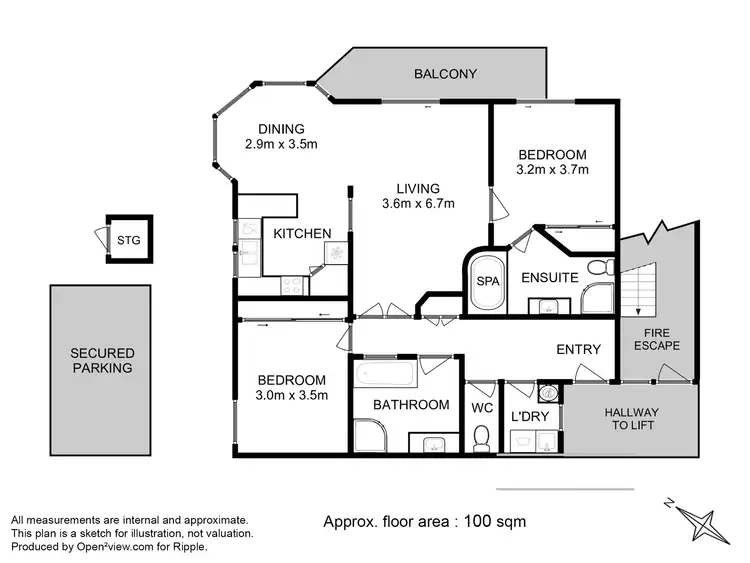 Floorplan of Homely unit listing, 36/38 Amiens Avenue, Moonah TAS 7009
