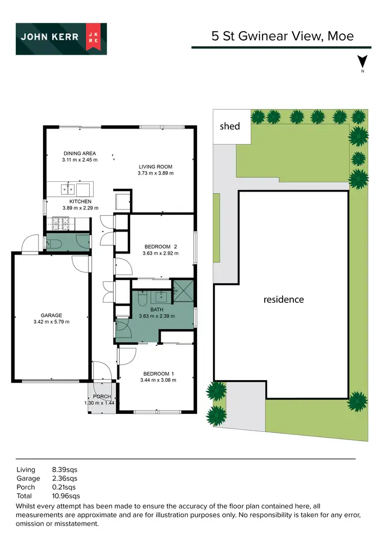 Floorplan of Homely unit listing, 5 St Gwinear Views, Moe VIC 3825