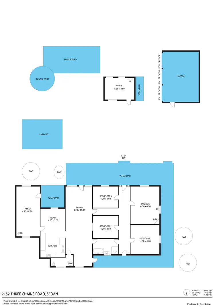 Floorplan of Homely rural property listing, 2152 Three Chain Road, Sedan SA 5353