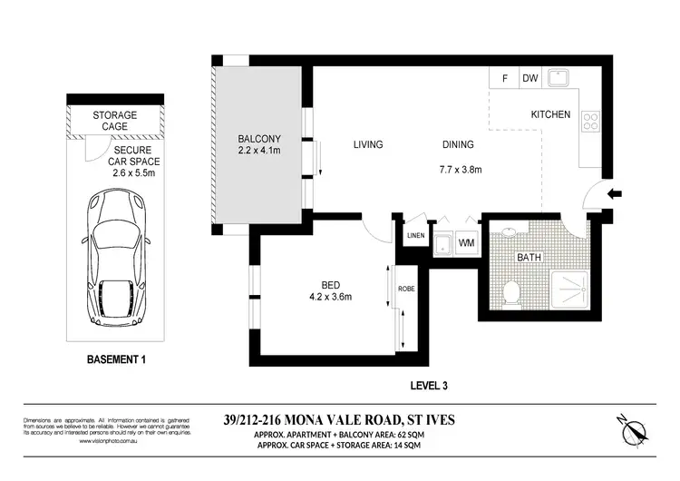 Floorplan of Homely unit listing, 39/212-216 Mona Vale Road, St Ives NSW 2075