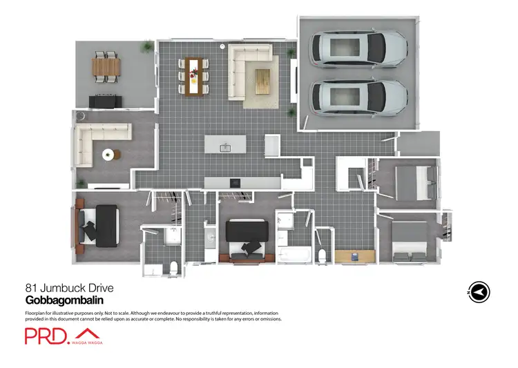 Floorplan of Homely house listing, 81 Jumbuck Drive, Gobbagombalin NSW 2650
