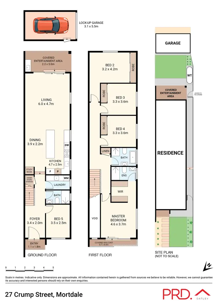 Floorplan of Homely semi-detached listing, 27B Crump Street, Mortdale NSW 2223
