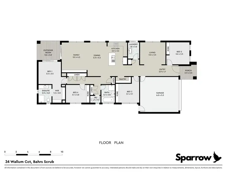 Floorplan of Homely house listing, 34 Wallum Circuit, Bahrs Scrub QLD 4207