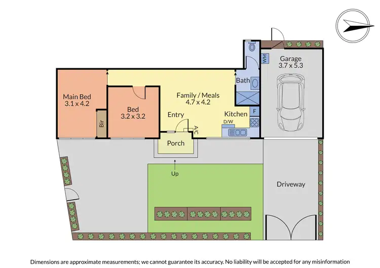 Floorplan of Homely unit listing, 1/297 Grange Road, Ormond VIC 3204
