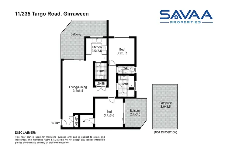 Floorplan of Homely apartment listing, 11/235 Targo Road, Toongabbie NSW 2146