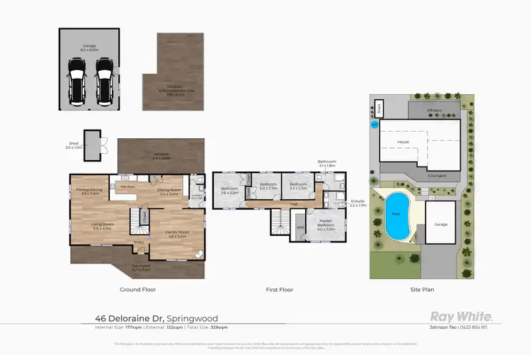 Floorplan of Homely house listing, 46 Deloraine Drive, Springwood QLD 4127