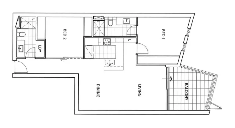 Floorplan of Homely apartment listing, 77/2 Milyarm Rise, Swanbourne WA 6010