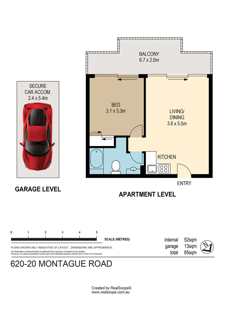 Floorplan of Homely unit listing, 620/20 Montague Road, South Brisbane QLD 4101