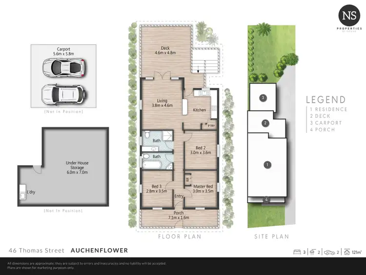 Floorplan of Homely house listing, 46 Thomas Street, Auchenflower QLD 4066