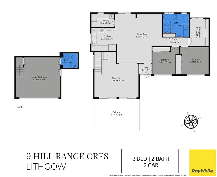 Floorplan of Homely house listing, 9 Hill Range Crescent, Lithgow NSW 2790