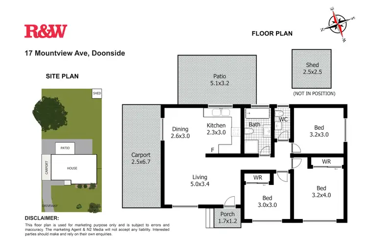 Floorplan of Homely house listing, 17 Mountview Avenue, Doonside NSW 2767