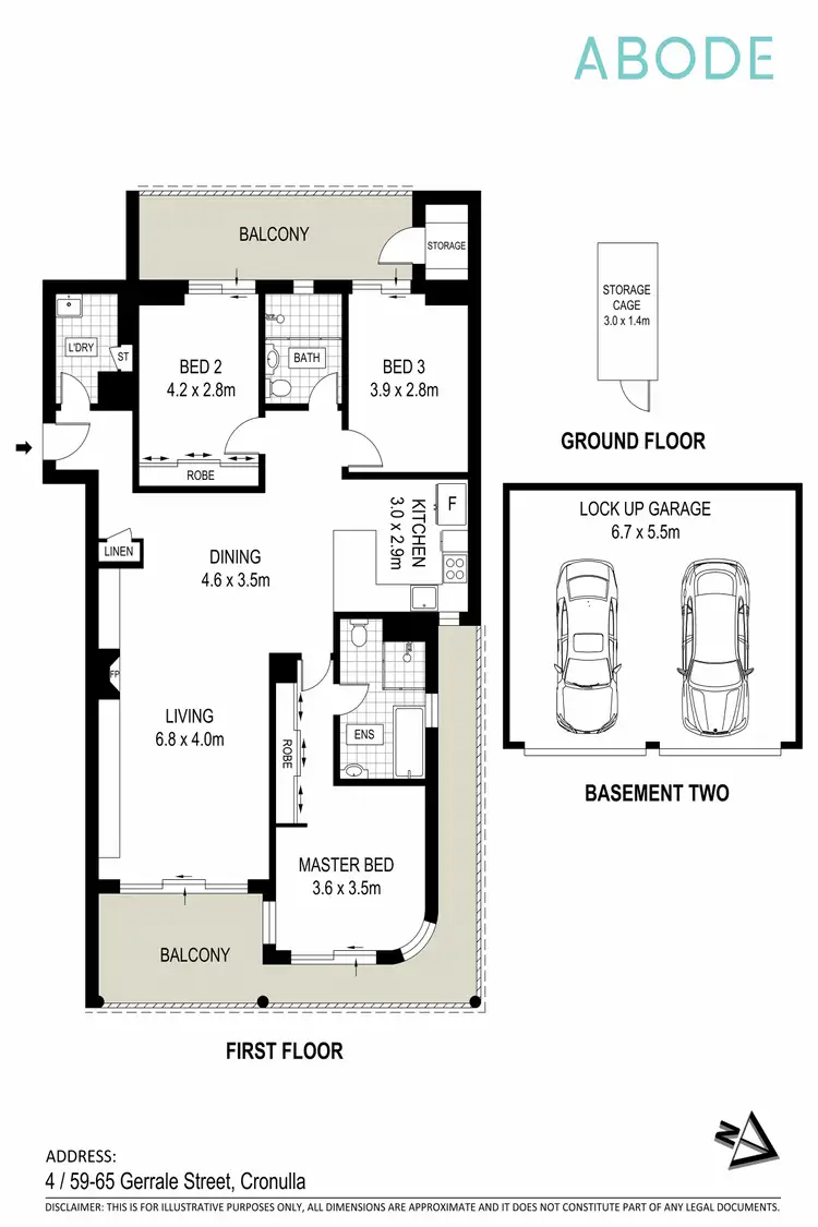 Floorplan of Homely apartment listing, 4/59-65 Gerrale Street, Cronulla NSW 2230
