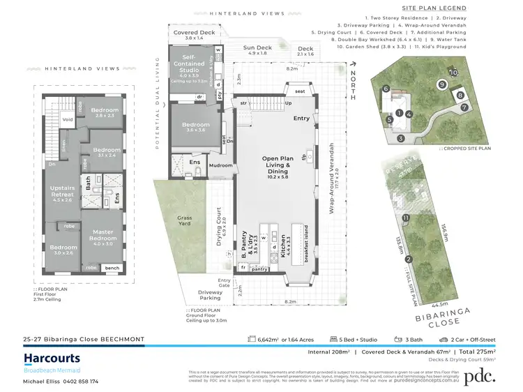 Floorplan of Homely house listing, 25-27 Bibaringa Close, Beechmont QLD 4211
