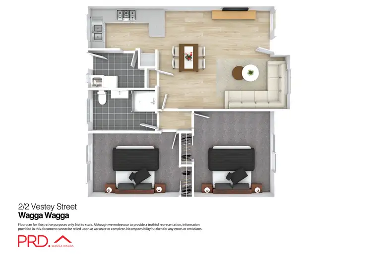 Floorplan of Homely unit listing, 2/2 Vestey Street, Wagga Wagga NSW 2650