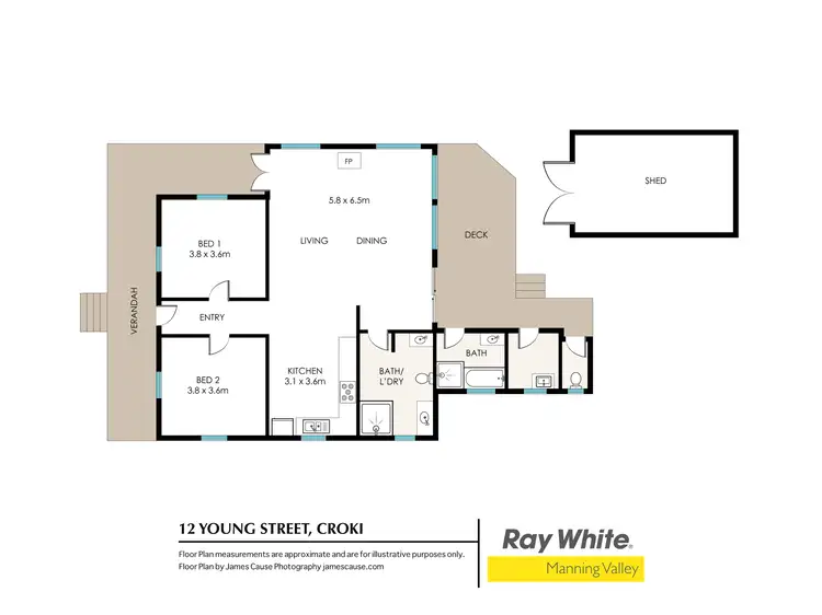 Floorplan of Homely house listing, 12 Young Street, Croki NSW 2430
