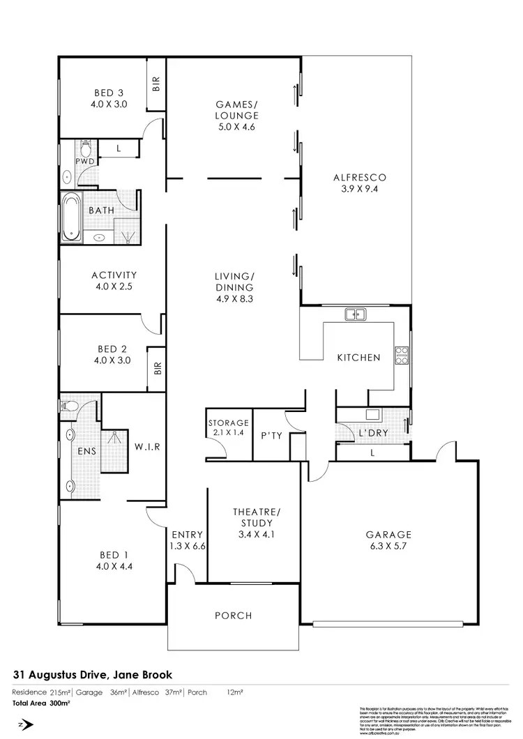 Floorplan of Homely house listing, 31 Augustus Drive, Jane Brook WA 6056