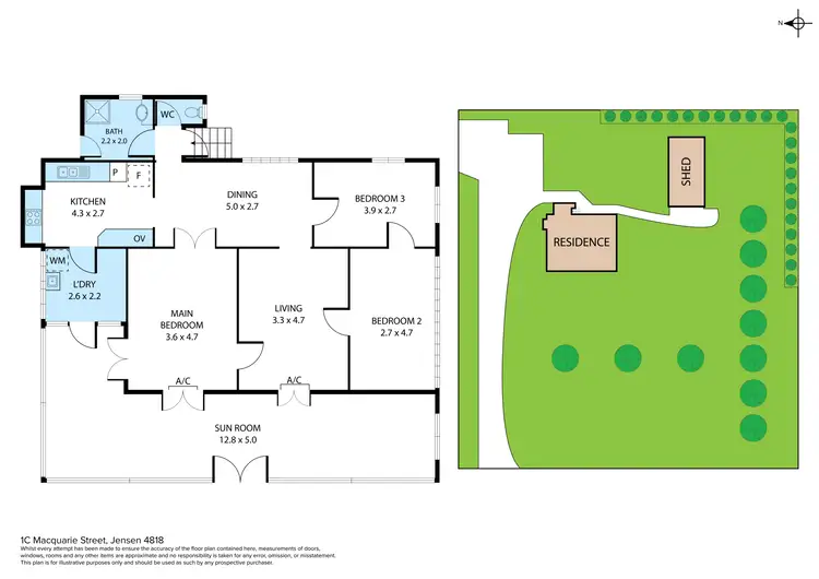 Floorplan of Homely house listing, 1C Macquarie Street, Jensen QLD 4818