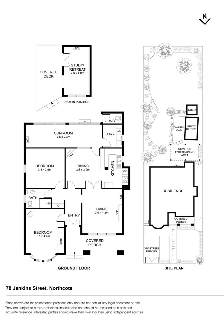 Floorplan of Homely house listing, 78 Jenkins Street, Northcote VIC 3070