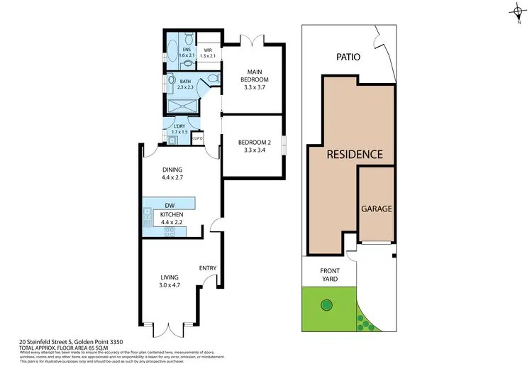 Floorplan of Homely unit listing, 20 Steinfeld Street South, Golden Point VIC 3350