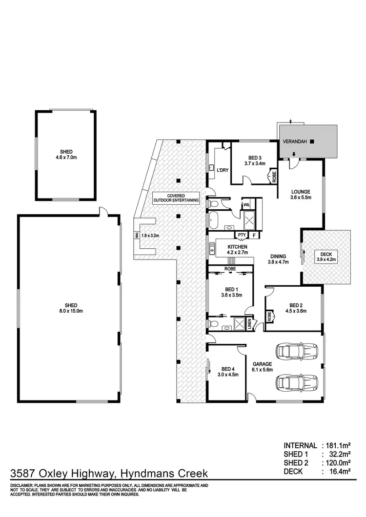 Floorplan of Homely rural property listing, 3587 Oxley Highway, Hyndmans Creek via, Wauchope NSW 2446