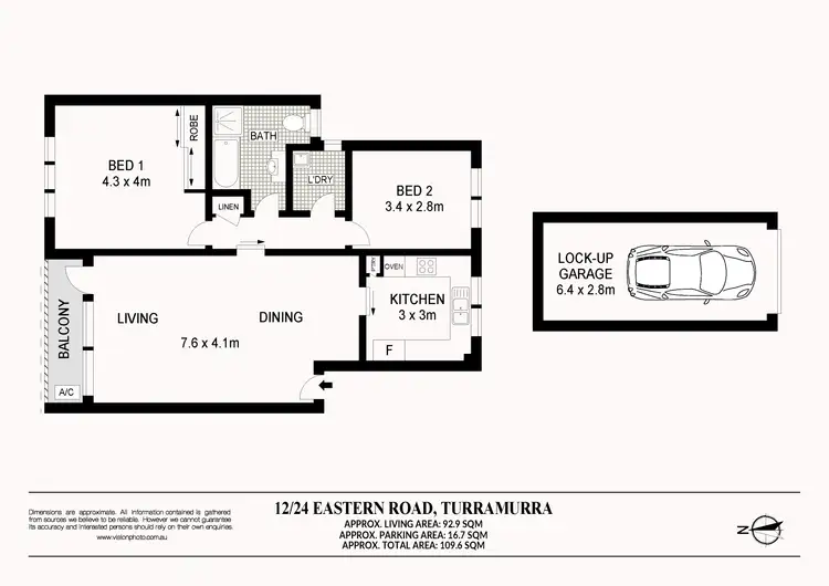 Floorplan of Homely apartment listing, 12/24 Eastern Road, Turramurra NSW 2074