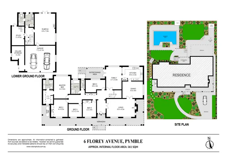 Floorplan of Homely house listing, 6 Florey Avenue, Pymble NSW 2073
