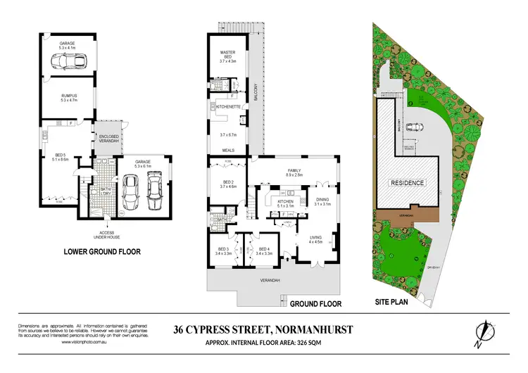 Floorplan of Homely house listing, 36 Cypress Street, Normanhurst NSW 2076
