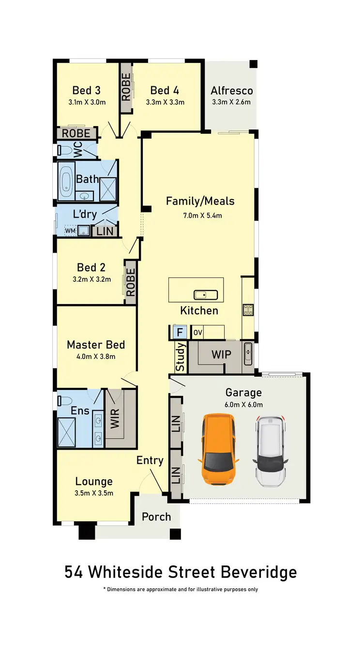Floorplan of Homely house listing, 54 Whiteside Street, Beveridge VIC 3753