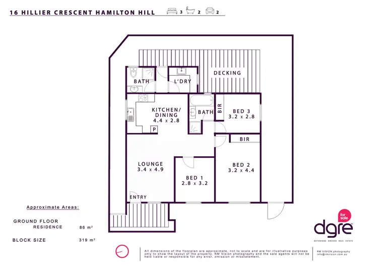 Floorplan of Homely house listing, 16 Hillier Crescent, Hamilton Hill WA 6163