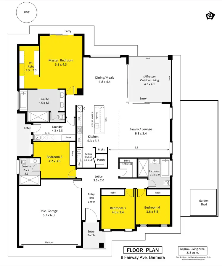 Floorplan of Homely house listing, 9 Fairway Avenue, Barmera SA 5345