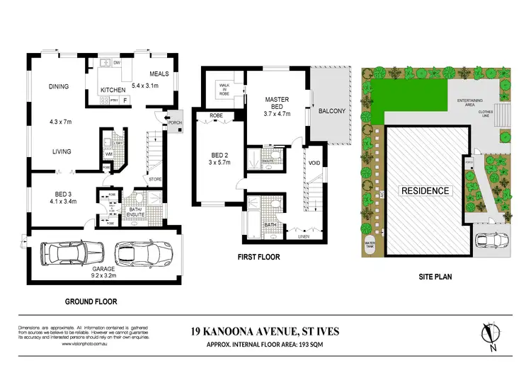 Floorplan of Homely semi-detached listing, 19 Kanoona Avenue, St Ives NSW 2075