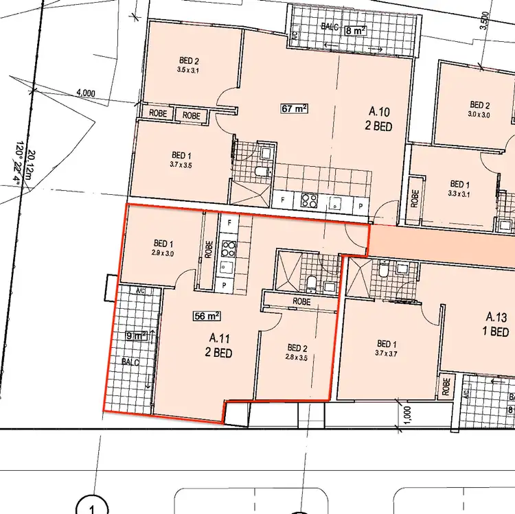 Floorplan of Homely apartment listing, 202/14 Albert Crescent, St Albans VIC 3021