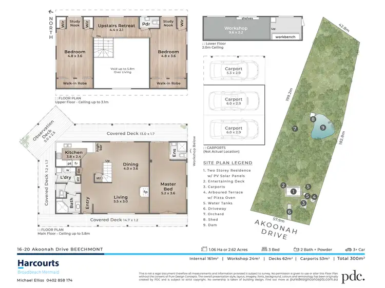 Floorplan of Homely house listing, 16-20 Akoonah Drive, Beechmont QLD 4211