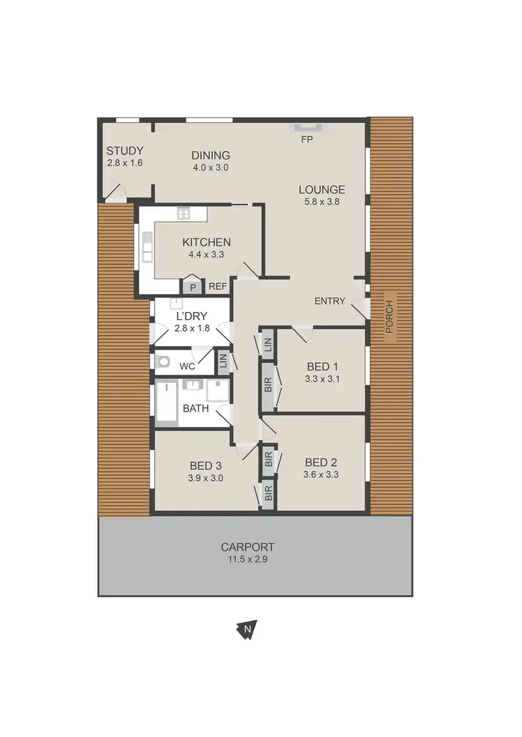 Floorplan of Homely house listing, 31 Mitchell Street, Heathcote VIC 3523