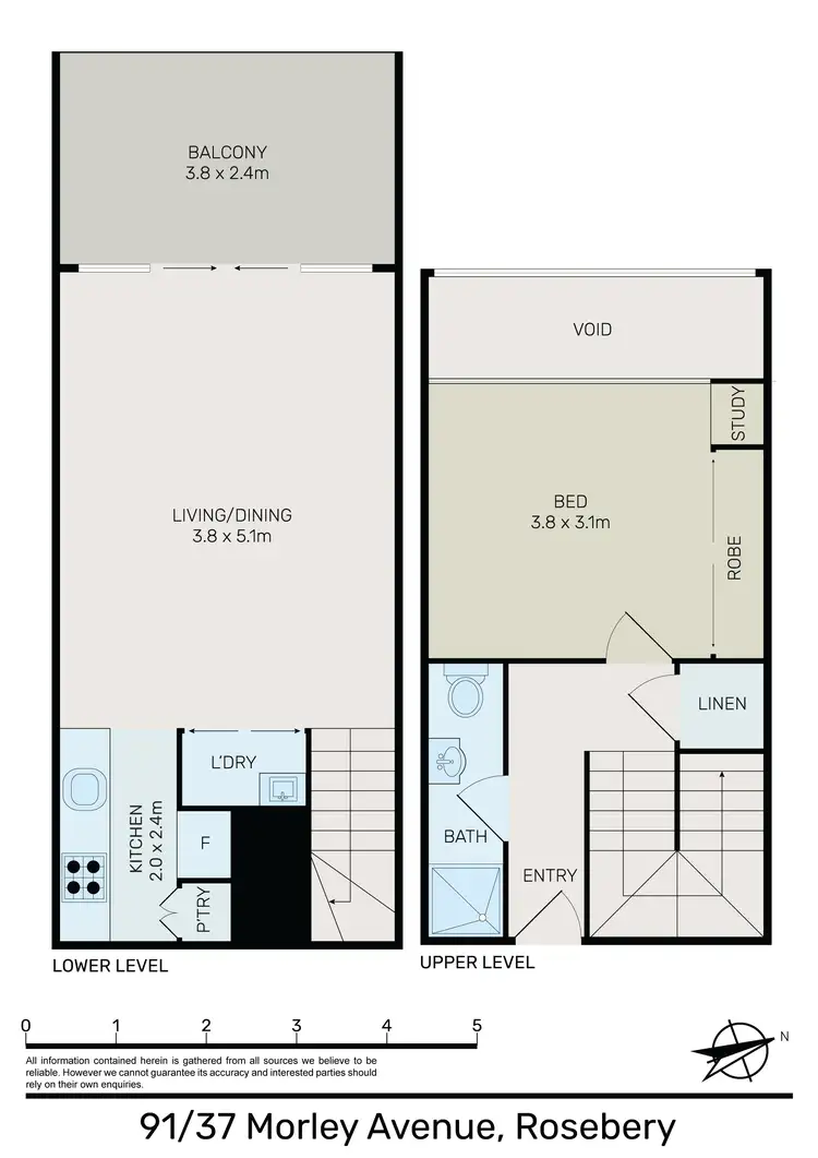 Floorplan of Homely unit listing, 91/37 Morley Avenue, Rosebery NSW 2018