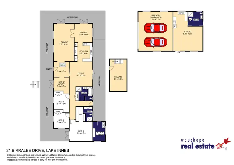 Floorplan of Homely rural property listing, 21 Birralee Drive, Lake Innes NSW 2446
