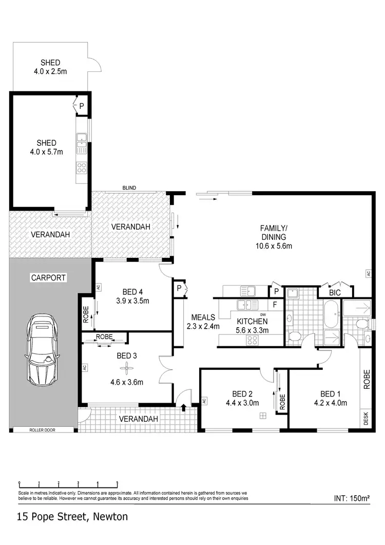 Floorplan of Homely house listing, 15 Pope Street, Newton SA 5074