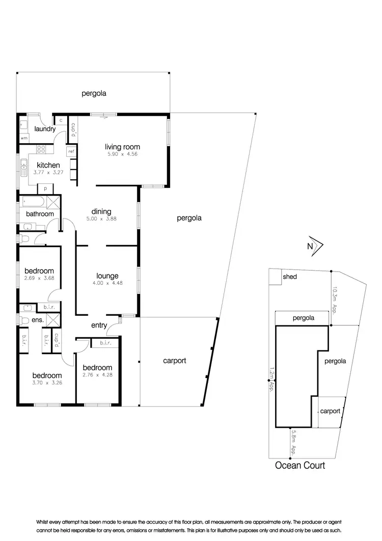 Floorplan of Homely house listing, 10 Ocean Court, Altona Meadows VIC 3028
