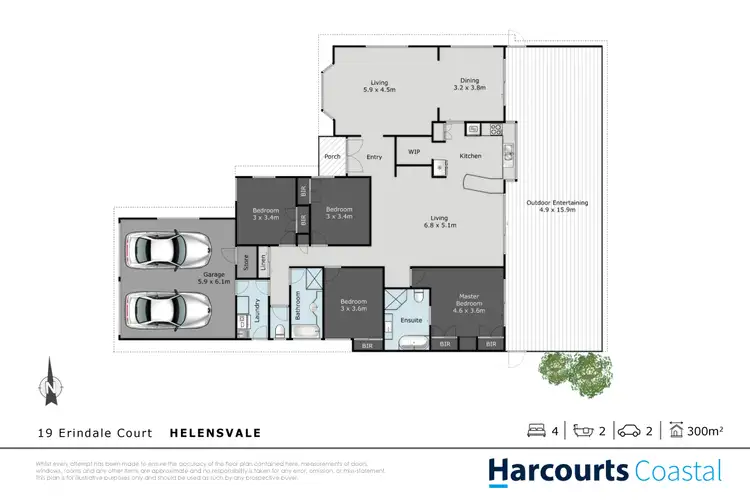 Floorplan of Homely house listing, 19 Erindale Court, Helensvale QLD 4212