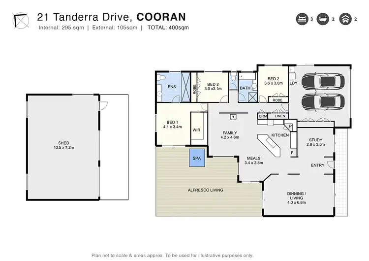 Floorplan of Homely house listing, 21 Tanderra Drive, Cooran QLD 4569