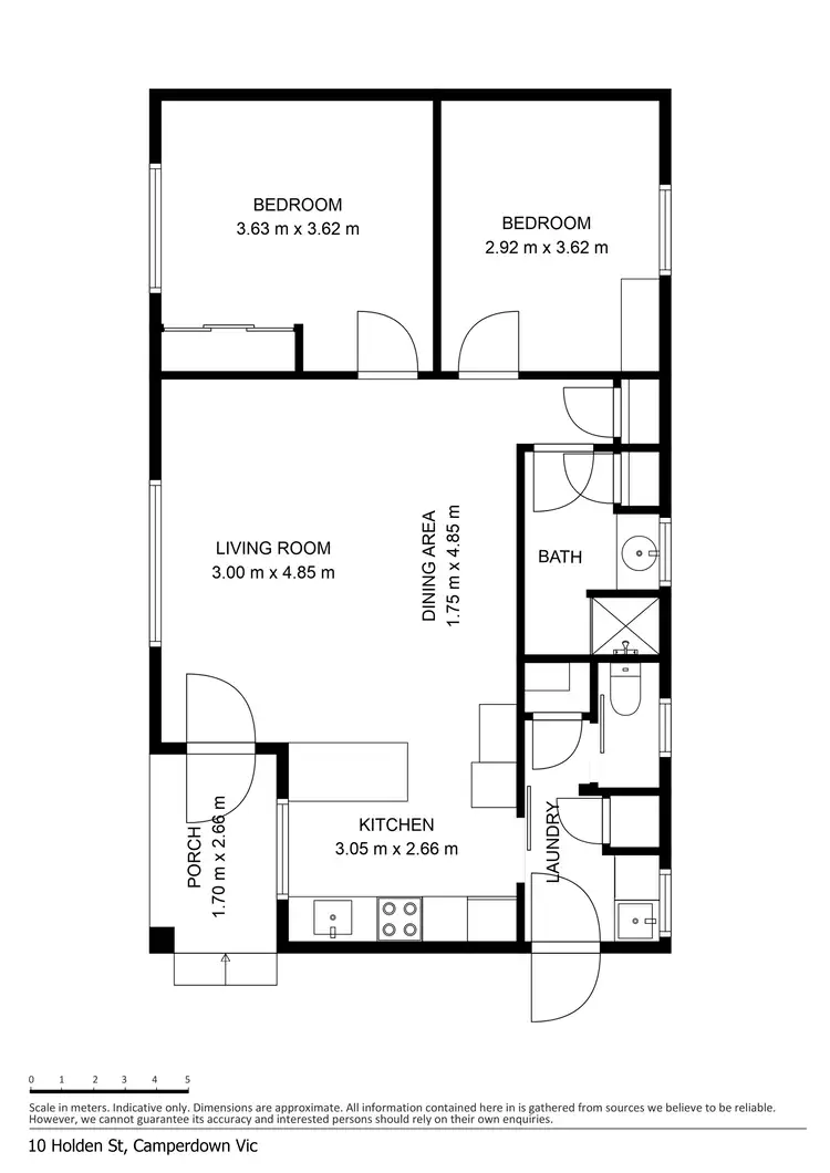 Floorplan of Homely house listing, 10 Holden Street, Camperdown VIC 3260