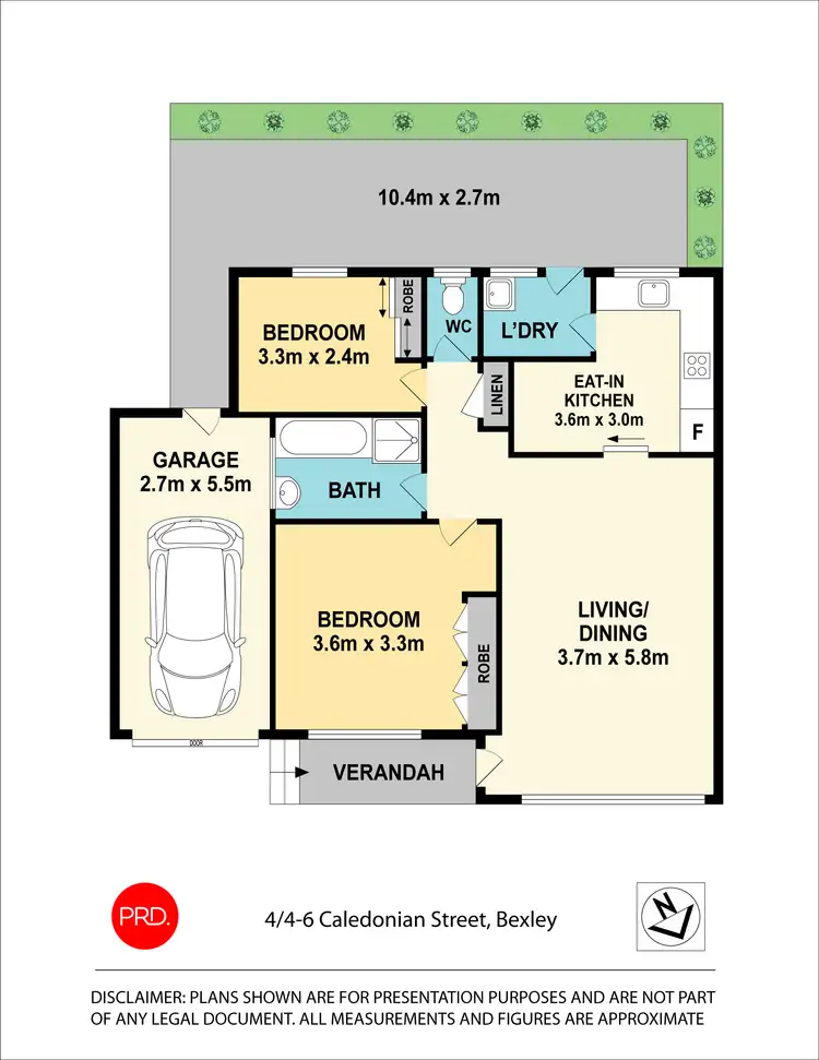Floorplan of Homely villa listing, 4/4-6 Caledonian Street, Bexley NSW 2207