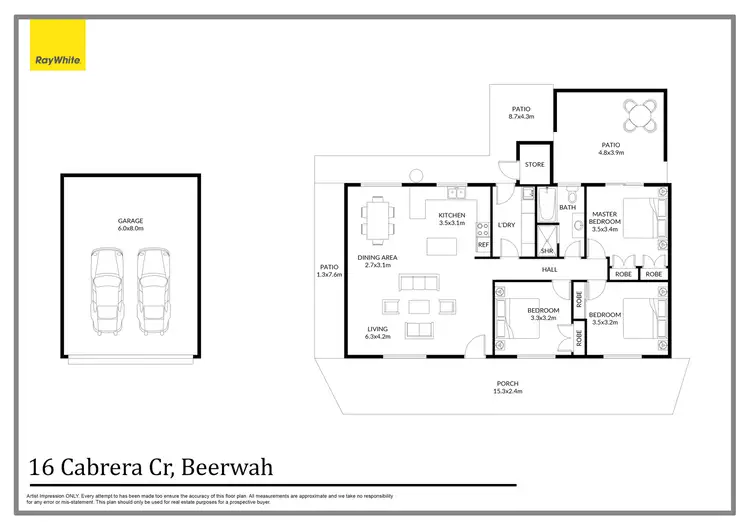 Floorplan of Homely house listing, 16 Cabrera Crescent, Beerwah QLD 4519