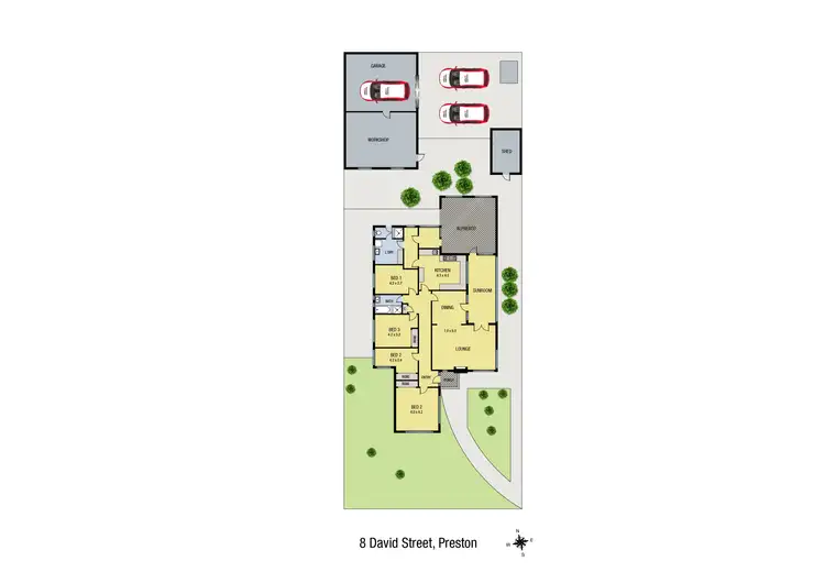 Floorplan of Homely house listing, 8 David Street, Preston VIC 3072