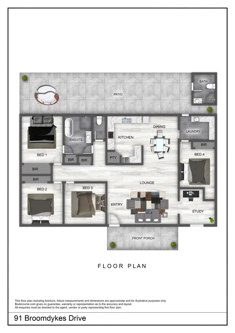 Floorplan of Homely house listing, 91 Broomdykes Drive, Beaconsfield QLD 4740