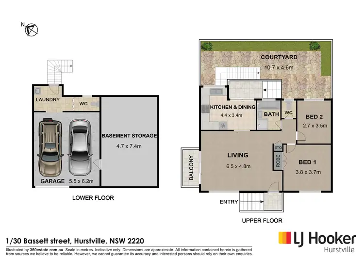 Floorplan of Homely villa listing, 1/30 Bassett Street, Hurstville NSW 2220