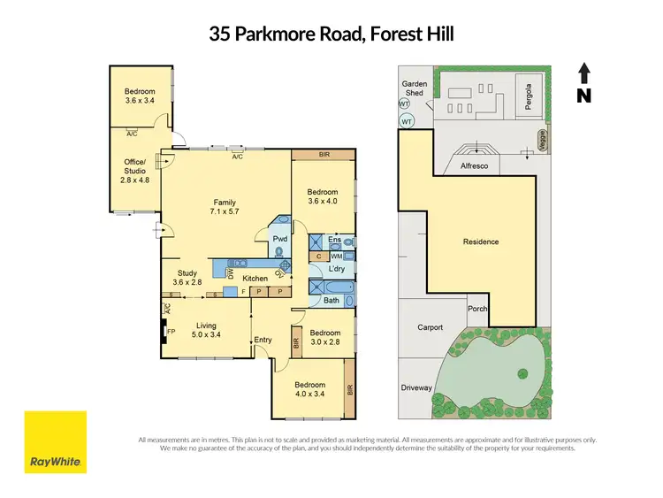Floorplan of Homely house listing, 35 Parkmore Road, Forest Hill VIC 3131