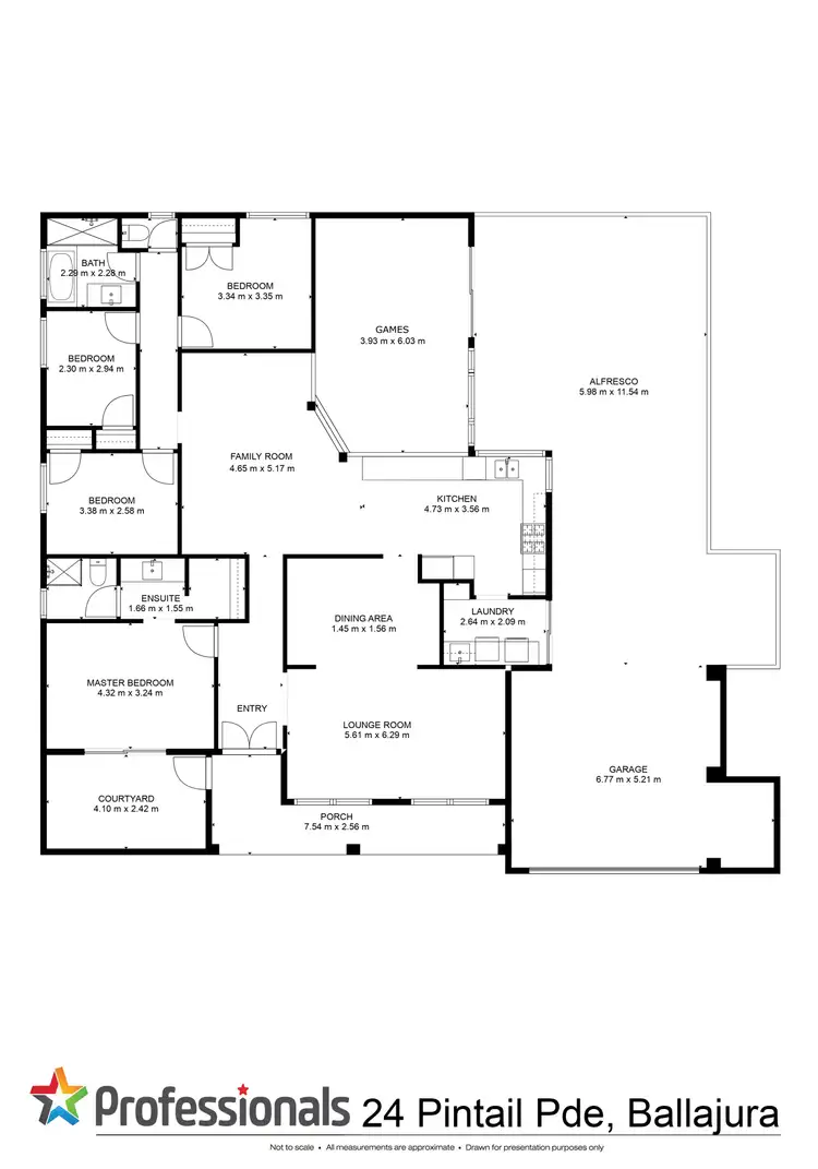 Floorplan of Homely house listing, 24 Pintail Parade, Ballajura WA 6066