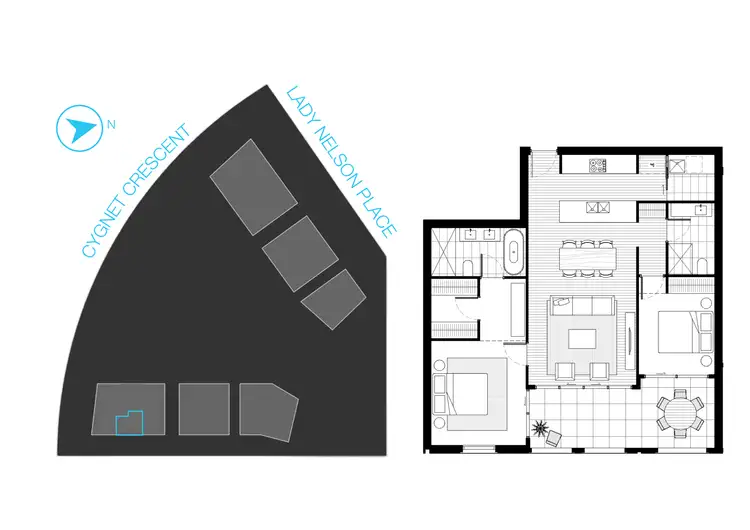 Floorplan of Homely apartment listing, 15/9 Lady Nelson Place, Red Hill ACT 2603
