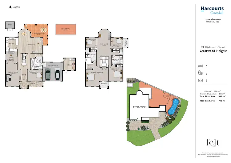 Floorplan of Homely house listing, 24 Highcrest Circuit, Molendinar QLD 4214